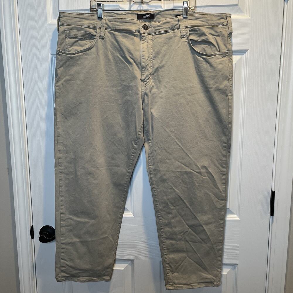 Mavi Matt Relaxed Beige/Tan Jeans Straight Leg 46x28 Stretch